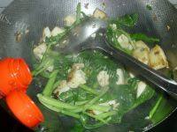 家常油菜炒豆腐做法图解6)