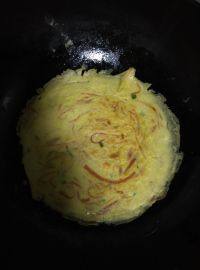 自制胡萝卜丝鸡蛋饼