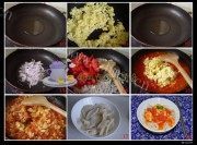 美味的西红柿刀削面