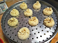 食欲满满的酸菜馅包子做法图解7)