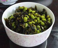 绿色食物咸菜炒毛豆
