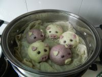自制小猪豆沙包