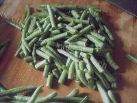 家常菜肉丝炒豇豆做法图解1)