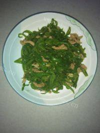 家常菜青椒炒肉丝