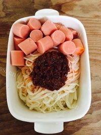 美味的牛肉酱拌面做法图解7)