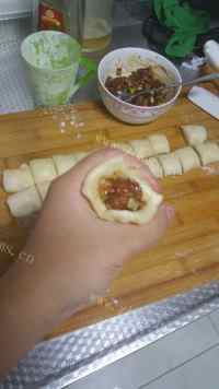 美味的棋子烧饼做法图解10)