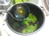 美味的荷叶粥做法图解3)