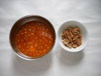 美味腊豆肉末蒸豆腐做法图解2)