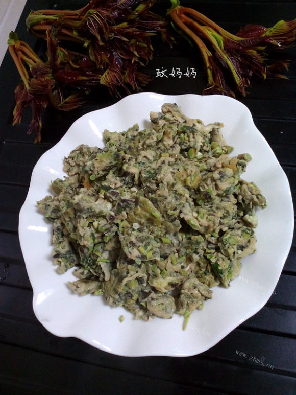 清淡的香椿炒鸡蛋