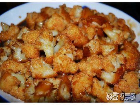 酱油炒菜花