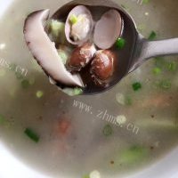 营养的丝瓜花甲蘑菇汤的做法图解十一