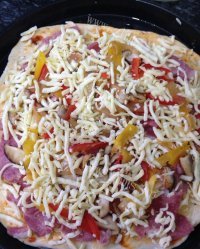 培根PIZZA做法图解7)