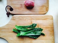 好喝的青菜瘦肉疙瘩粥做法图解3)