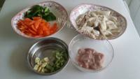 家常菜肉片杏鲍菇做法图解3)