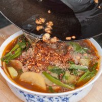 水煮肉片做法图解4)