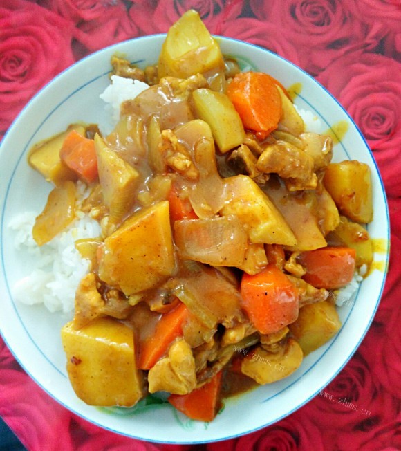 好吃的咖喱鸡饭