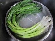 家常菜青蒜肉片做法图解2)