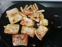 美味的铁板煎年糕豆腐做法图解10)