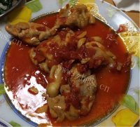 番茄酸甜鸡扒做法图解8)