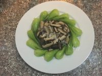 芳香四溢的香菇油菜做法图解7)
