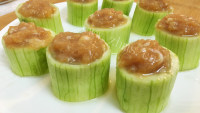 唇齿留香的丝瓜酿肉做法图解4)