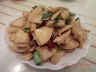 营养丰富春笋炒肉片