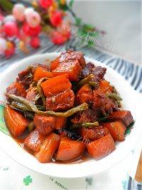 家常菜干豆角烧肉