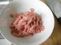 家常菜苔苔苔炒肉丝做法图解3)