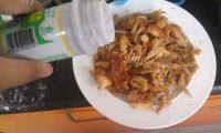 绿色食物椒盐蘑菇