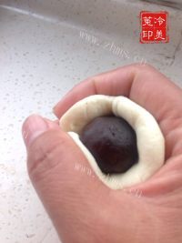 美味健康的土豆枣泥芝麻饼做法图解11)