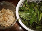 家常菜豉油皇菜心炒鹅肠做法图解1)