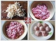 酥炸藕丸子+香菇鸡肉做法图解1)