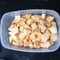 香气浓郁的芝士焗番薯做法图解2)