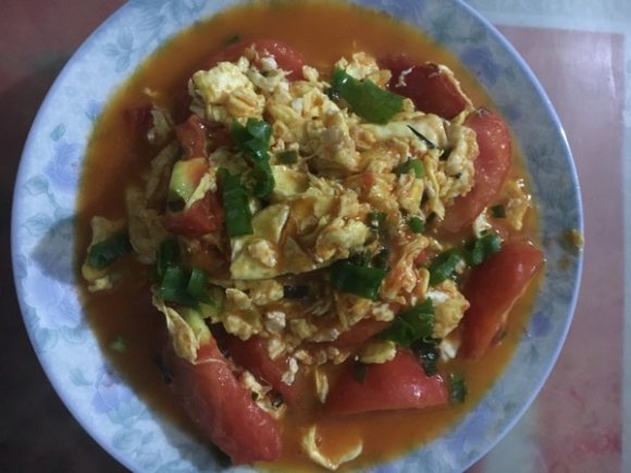 珍馐美味的西红柿炒鸡蛋