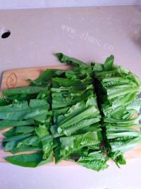 DIY清炒油麦菜做法图解1)