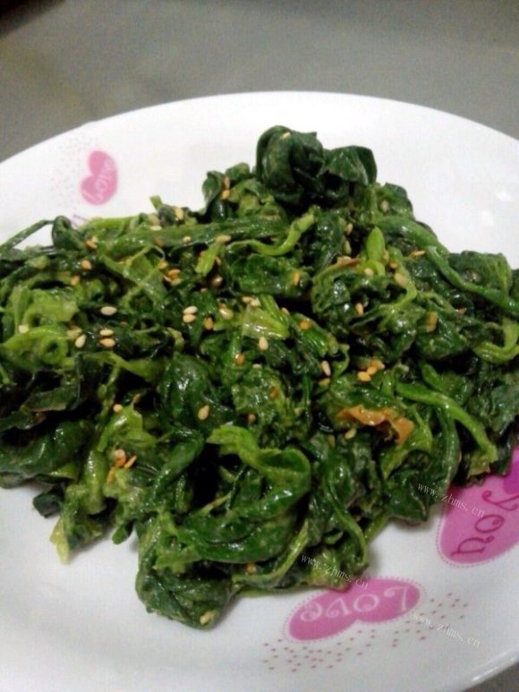 凉拌菠菜