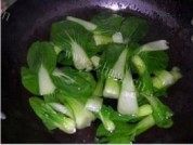 油菜炒豆腐做法图解4)