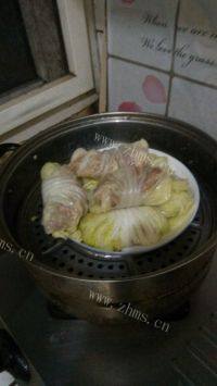自制翡翠白菜卷做法图解6)