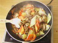 家常菜香菇山药炒肉片做法图解11)