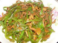 家常菜尖椒肉丝