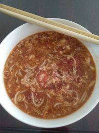 自己做的鸡蛋西红柿面
