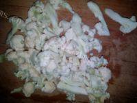 家常菜花菜炒肉丝做法图解4)