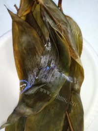 自制腊肉粽子做法图解5)