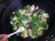 简易版香菇炒青菜