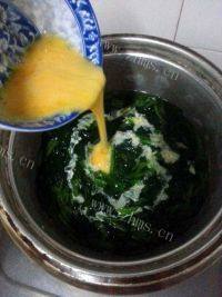 零厨艺版菠菜鸡蛋汤做法图解5)