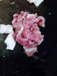家庭荞头肉片做法图解3)