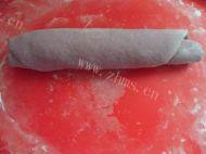香鲜至极的紫薯双色卷做法图解4)