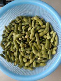 口感好的盐水毛豆做法图解3)