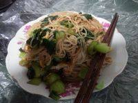 家常青菜鸡蛋面