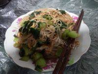 家常青菜鸡蛋面